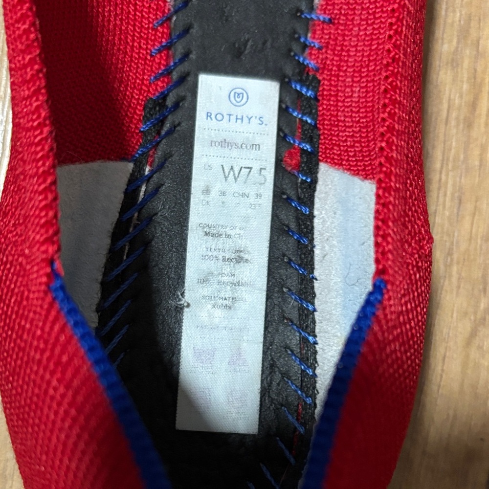 Red Rothy’s Women's Shoes - Picture 2 of 5